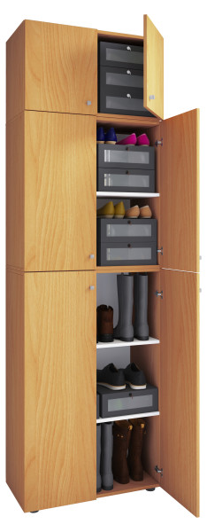 Schuhschrank LONA in  Buche aus Dekor