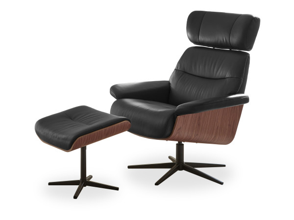Sessel HARPER ALCAINS in schwarz aus Leder