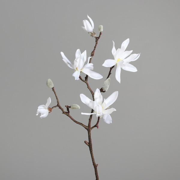 Kunstblume MAGNOLIENZWEIG in creme aus Kunststoff