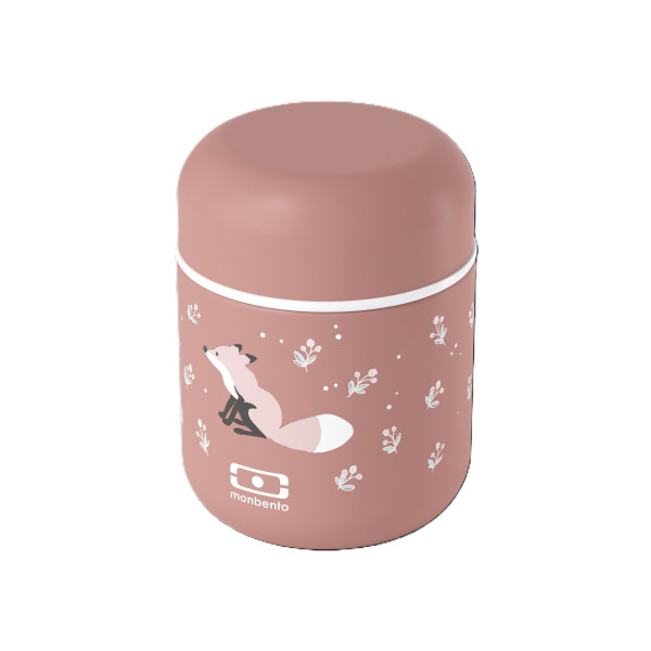 Isolierlunchbox FOX in rose aus Kunststoff