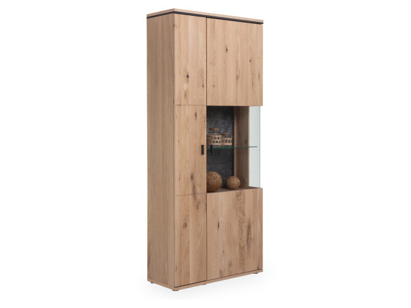 Vitrine HARPER IPPY in Asteiche aus Massivholz