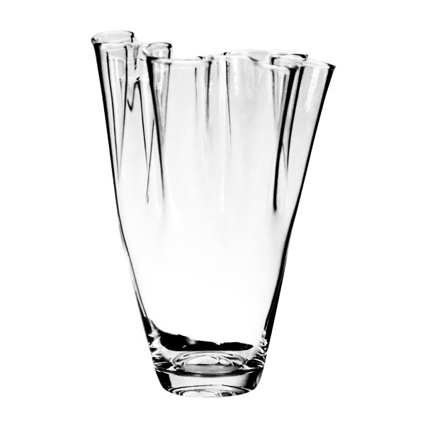Vase TISSUE in klar aus Glas