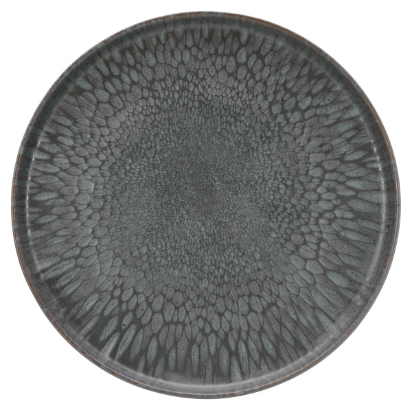 Gourmetplatte VOLCANO DARK in schwarz aus Steinzeug