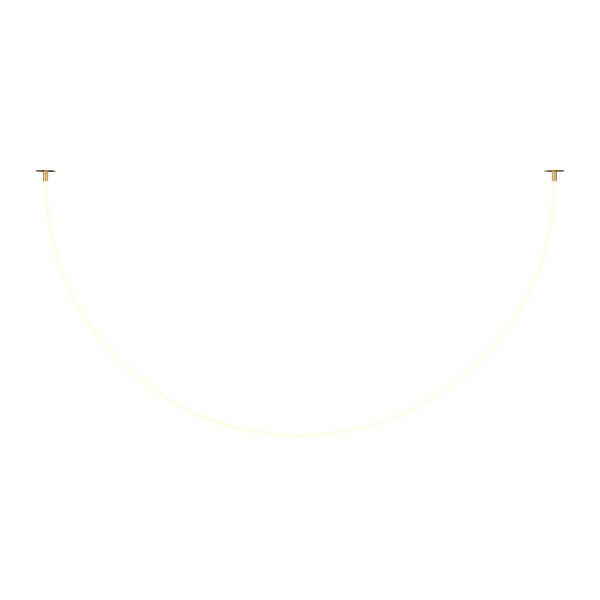 Pendelleuchte TAU in goldfarben aus Aluminium