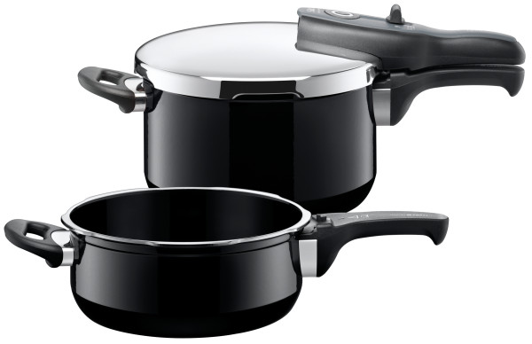 Schnellkochtopf-Set Silit SICOMATIC in schwarz aus Metall