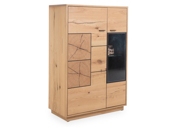 Highboard Rolf Weber LEUNA in Wildeiche aus Furniert