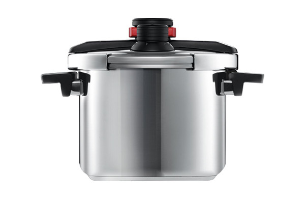 Schnellkochtopf WOLL PRESSURE PRO in silberfarben aus Edelstahl