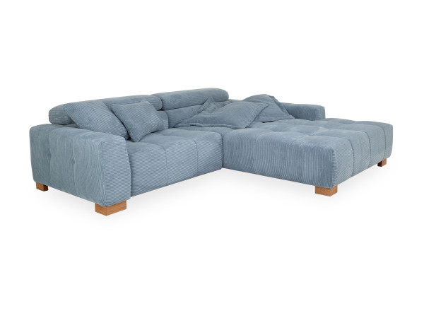 Polsterecke CARLA in Lightblue aus Stoff