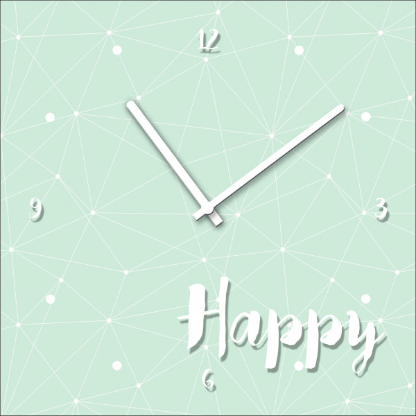 Wanduhr HAPPY