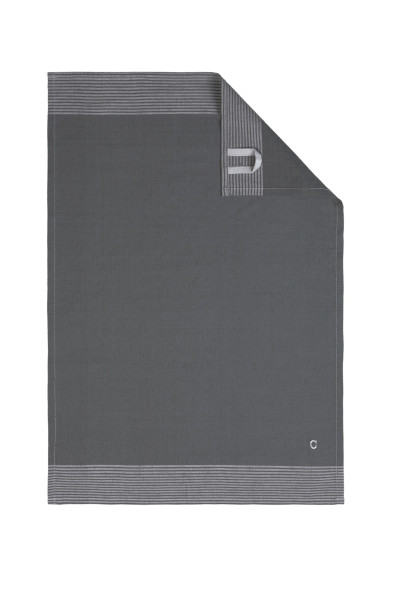 Geschirrtuch TWO-TONE in Schiefer aus Baumwolle