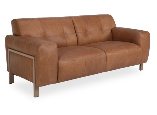 Sofa 2,5 Sitzer HARPER MANCEY in cognac aus Leder