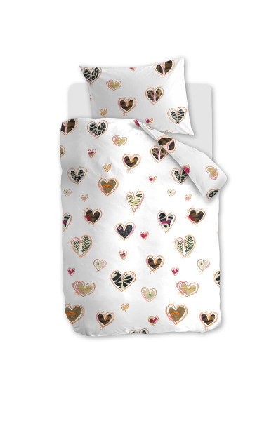 Bettwäsche ANIMAL HEARTS aus Baumwolle
