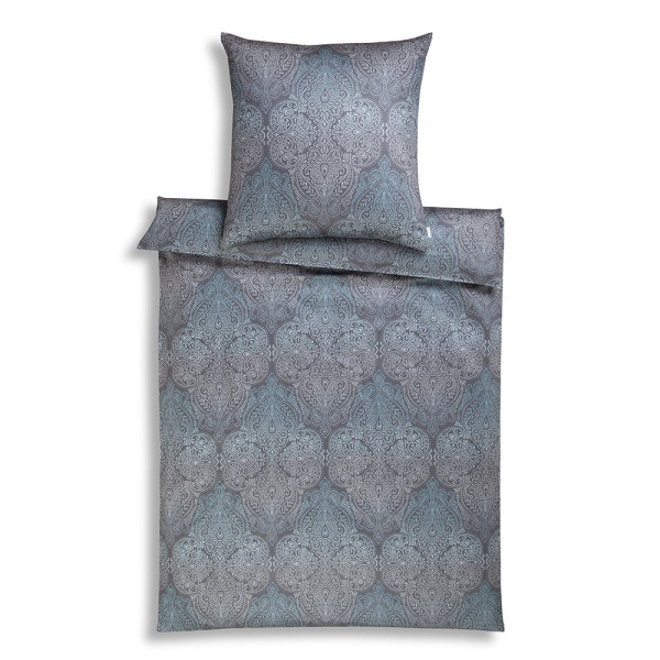 Bettwäsche ELIAS Jersey in aqua aus Baumwolle