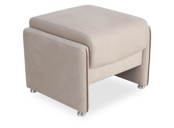 Hocker LUMINARA in beige aus Stoff