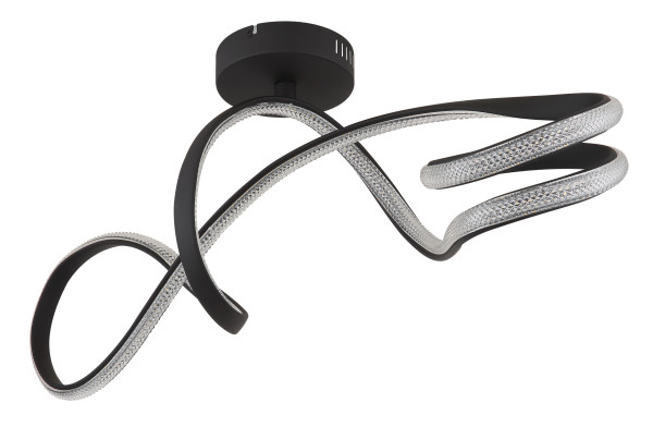 Deckenleuchte SWIRL in schwarz aus Metall