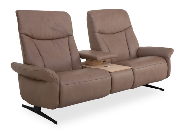 Sofa MONDO 2,5 Sitzer VARIA 4472 in sand aus Leder