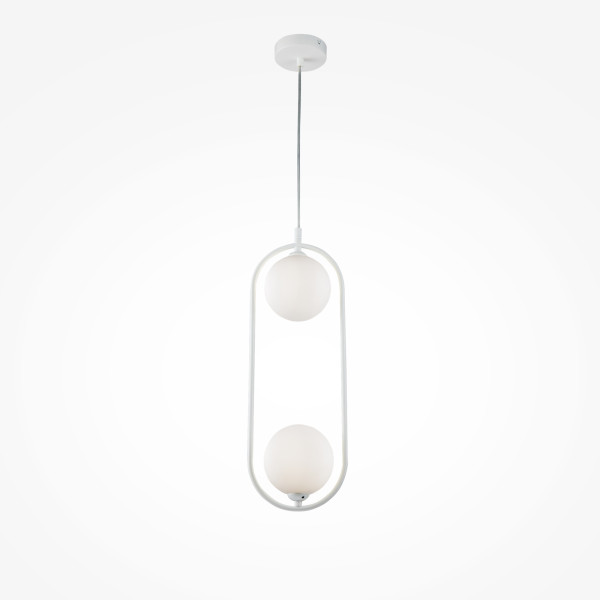 Pendelleuchte RING in weiß aus Metall