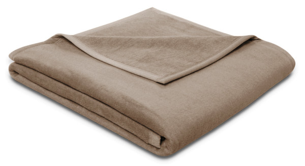 Wohndecke PURE COTTON in braun aus Baumwolle