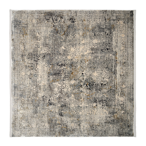 Teppich LOTUS in grau aus Mischgewebe