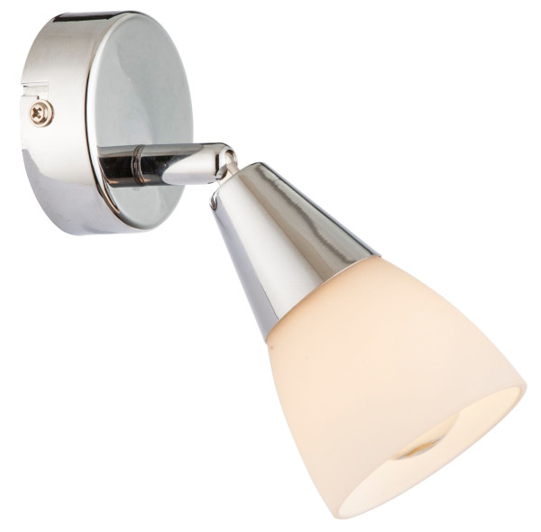 Strahler TADEUS in verchromt aus Metall