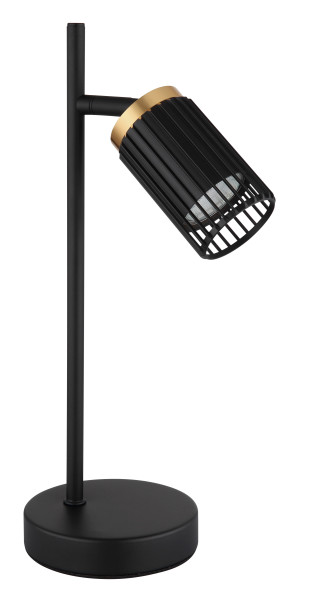 Tischleuchte KORBEN in schwarz aus Metall