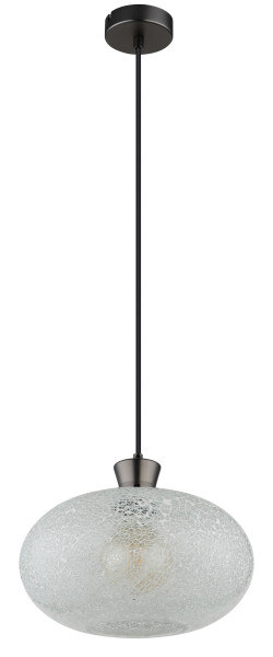 Hängeleuchte BROKANA in schwarz aus Metall