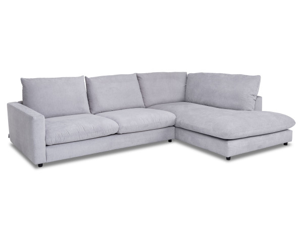 Polsterecke SANSIBAR WANGEROOGE in silver aus Stoff