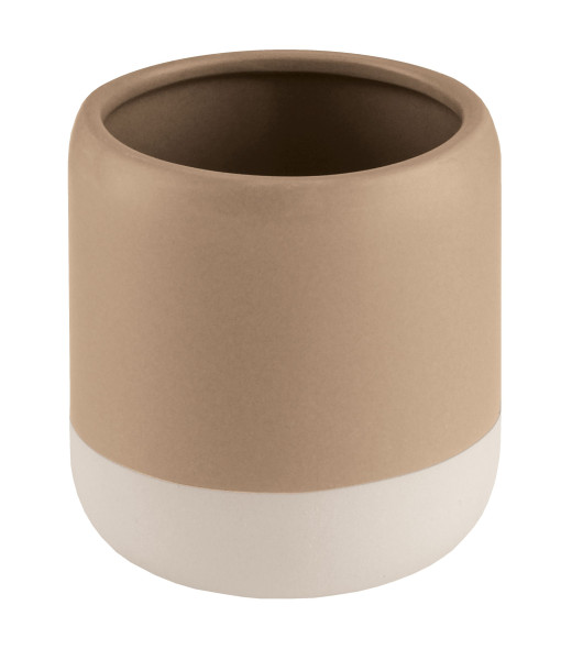Zahnputzbecher LUNELLA in taupe aus Dolomit