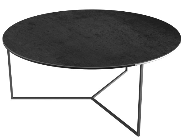Couchtisch VENEZIA in schwarz aus Stahl