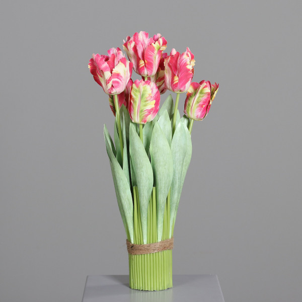 Kunstblume TULPEN Arrangement in pink aus Kunststoff