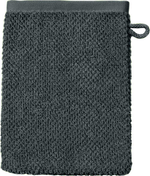 Waschhandschuh SELECTION in anthrazit aus Baumwolle