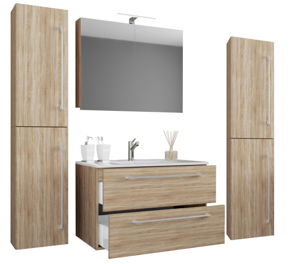 Badezimmerset 5-tlg. Badinos aus MDF