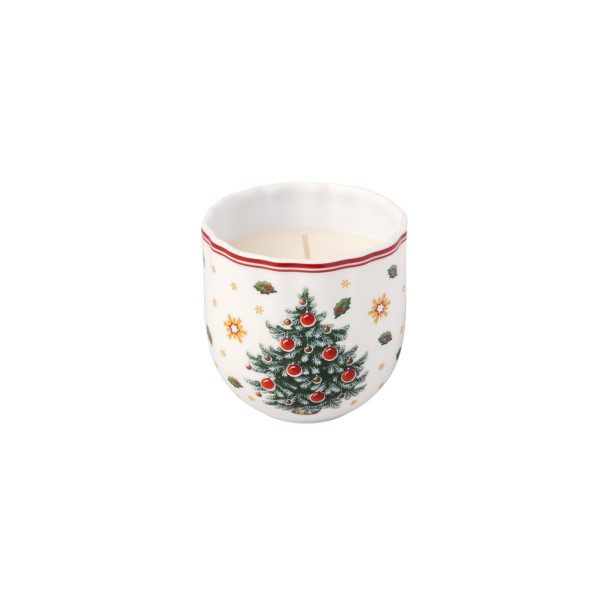 Duftkerze Christmas Tree in bunt aus Bone China