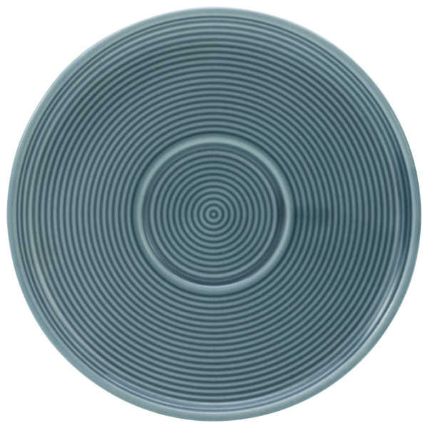 Kaffeeuntertasse SESSION in blau aus Porzellan