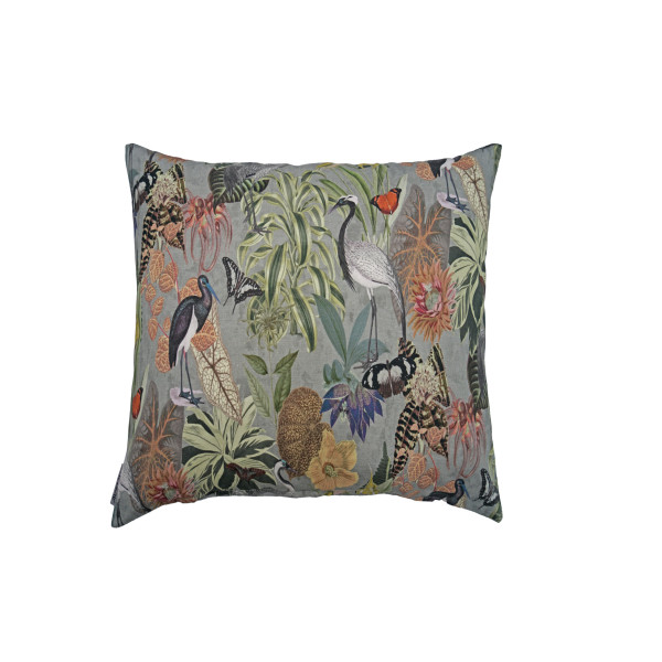 Kissenhülle CORCOVADO in silberfarben aus Baumwolle