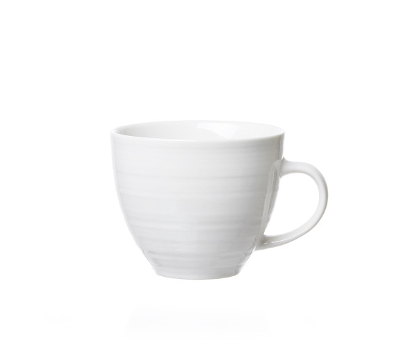 Kaffeeobertasse SUOMI in creme aus Porzellan