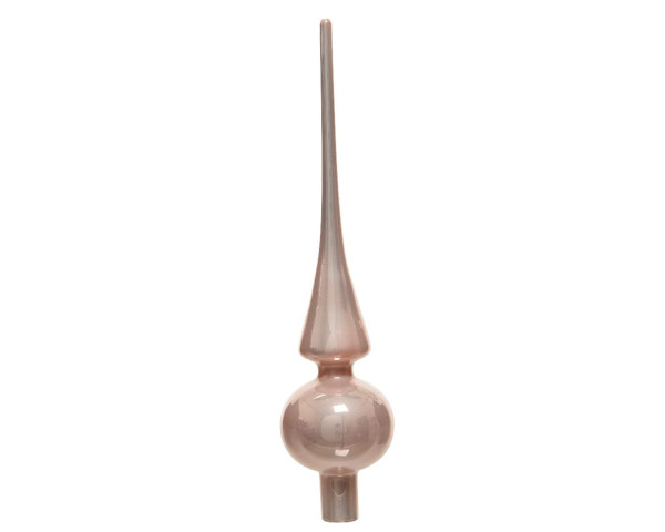 Baumspitze PUDERROSA in rosa aus Glas