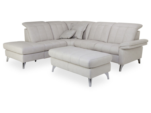 Polsterecke PARA in lightgrey aus Stoff