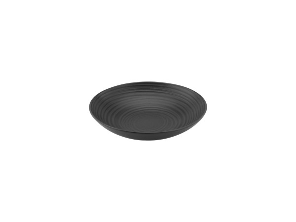 Pastateller LAVA STONE in schwarz aus Steinzeug