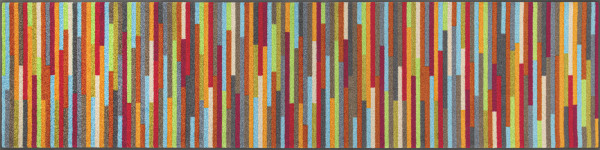 Fußmatte MIKADO STRIPES in mehrfarbig aus Polyamid