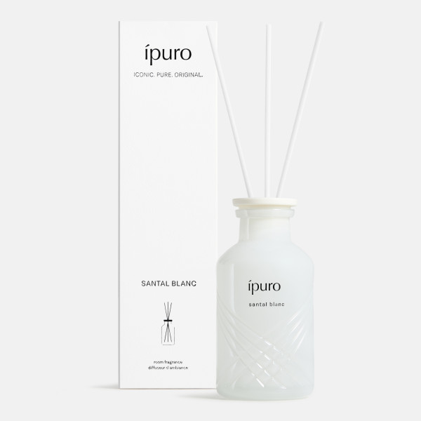 Raumduft ipuro SANTAL BLANC in weiß aus Glas