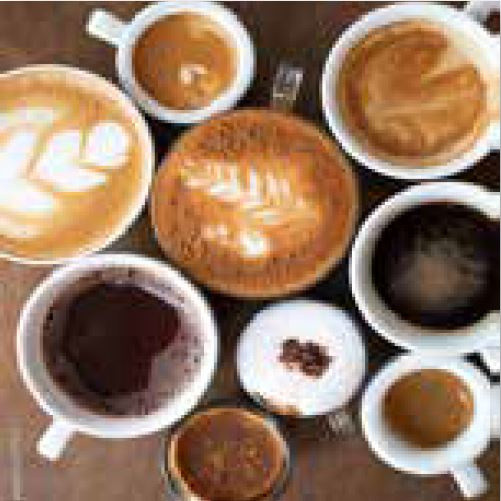 Glasbild COFFEE VARIATION V