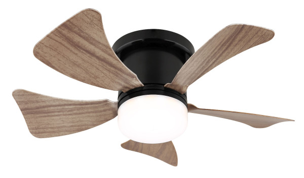 Deckenventilator HINES in schwarz aus Metall