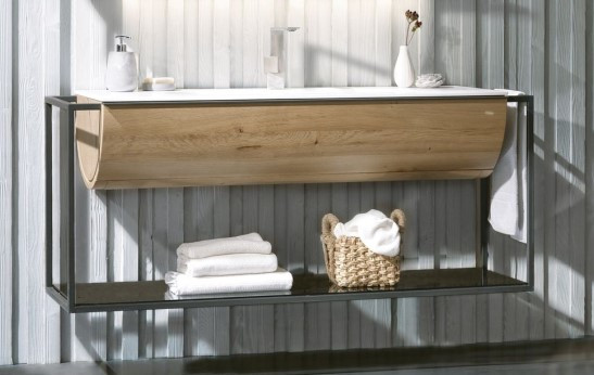 Waschplatz VOGLAUER VQUELL in Alteiche aus Furniert
