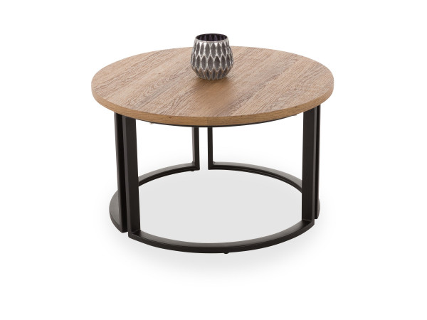 Couchtisch CHICAGO 1 in schwarz aus MDF