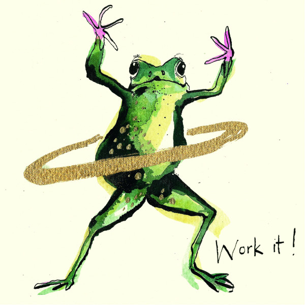 Servietten WORK IT! in bunt aus Papier