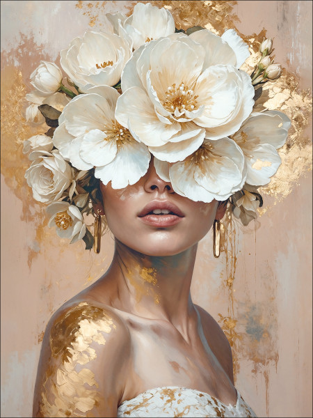 Keilrahmenbild FLOWERS IN HEAD