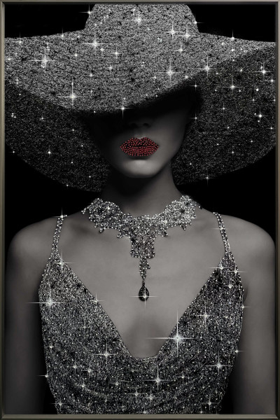 Bild LADY DIAMONDS in silberfarben aus Kunststoff