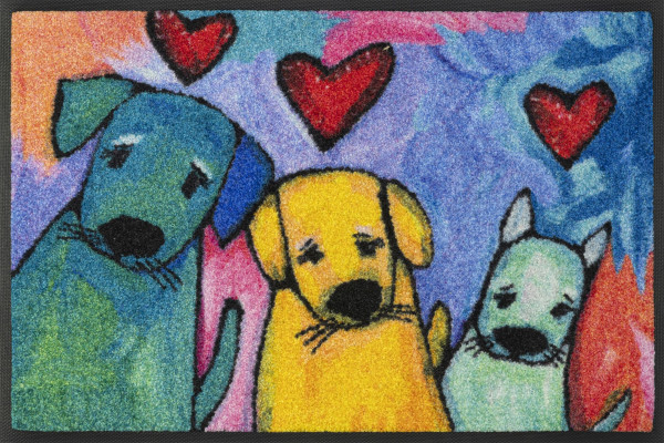 Fußmatte Doggies in mehrfarbig