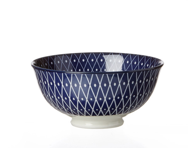 Schale REIKO in blau aus Porzellan